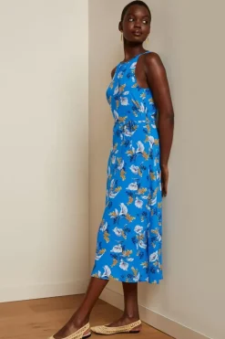 King Louie Jurken<Hazel Midi Dress Cubanelle Madeira Blue