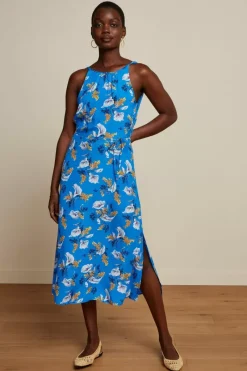 King Louie Jurken<Hazel Midi Dress Cubanelle Madeira Blue