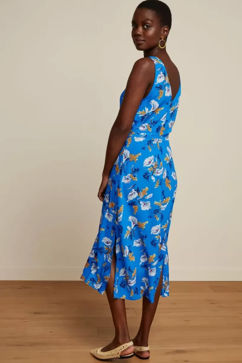 King Louie Jurken<Hazel Midi Dress Cubanelle Madeira Blue