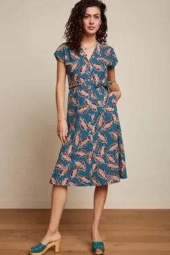 King Louie Jurken<Irene Dress Dominica Orient Blue