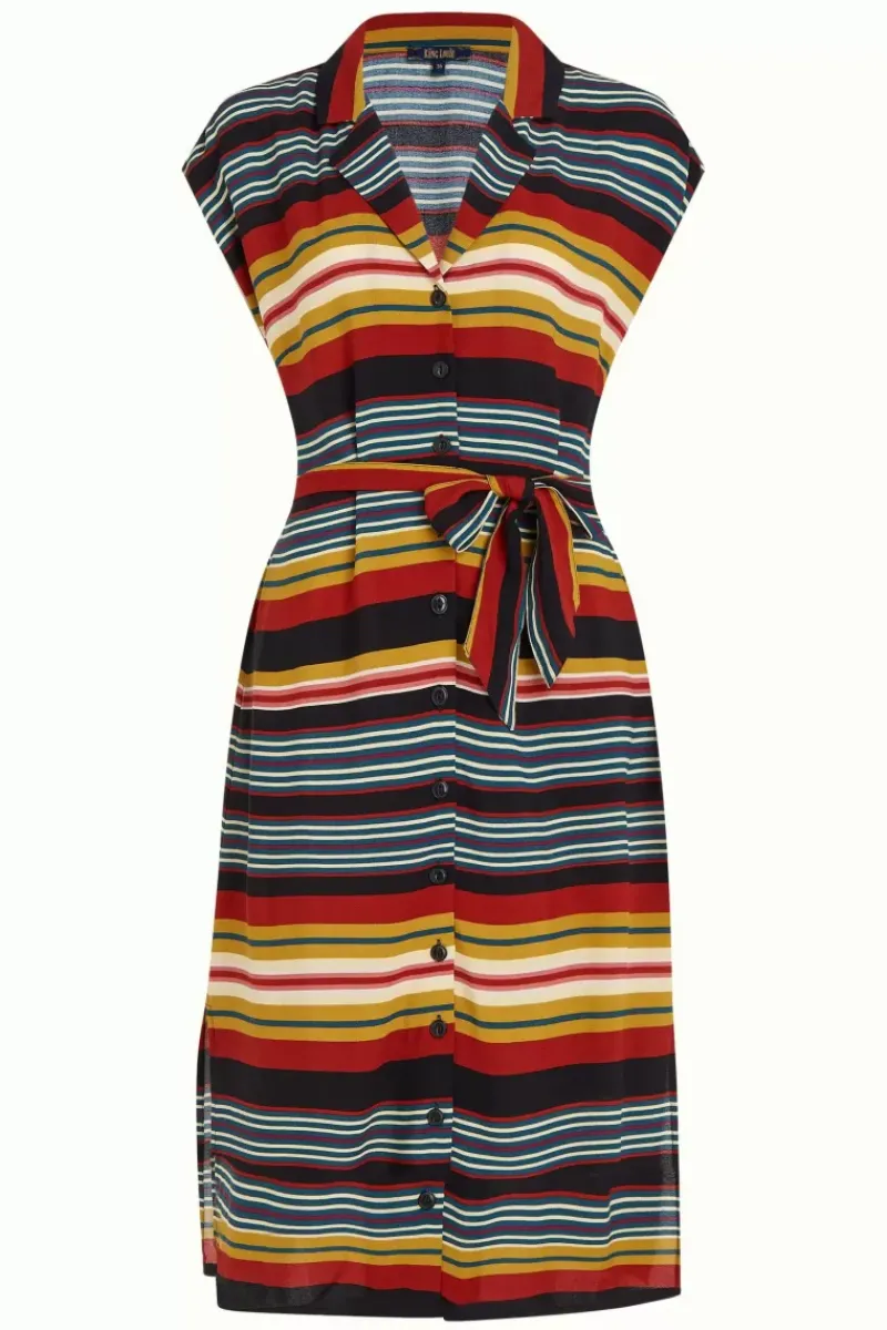 King Louie Jurken<Irene Dress Maxim Stripe Black