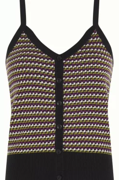 King Louie Tops & Shirts<Isa Button Camisole Marsh Black