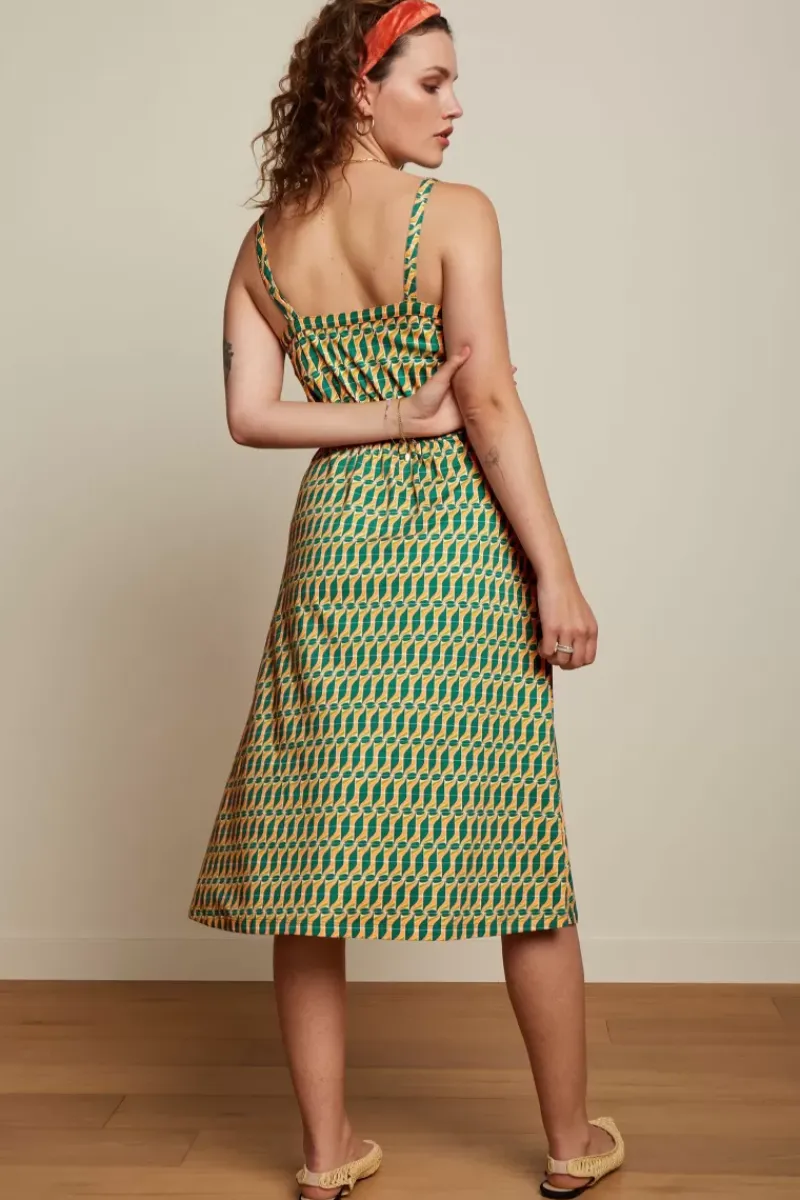 King Louie Jurken<Isa Dress Chillo Ponderosa Green
