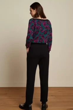 King Louie Truien<Ivy Top Kahlo Lapis Blue