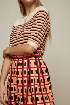 King Louie Tops & Shirts<Ivy Top Preston Stripe Popsicle Orange