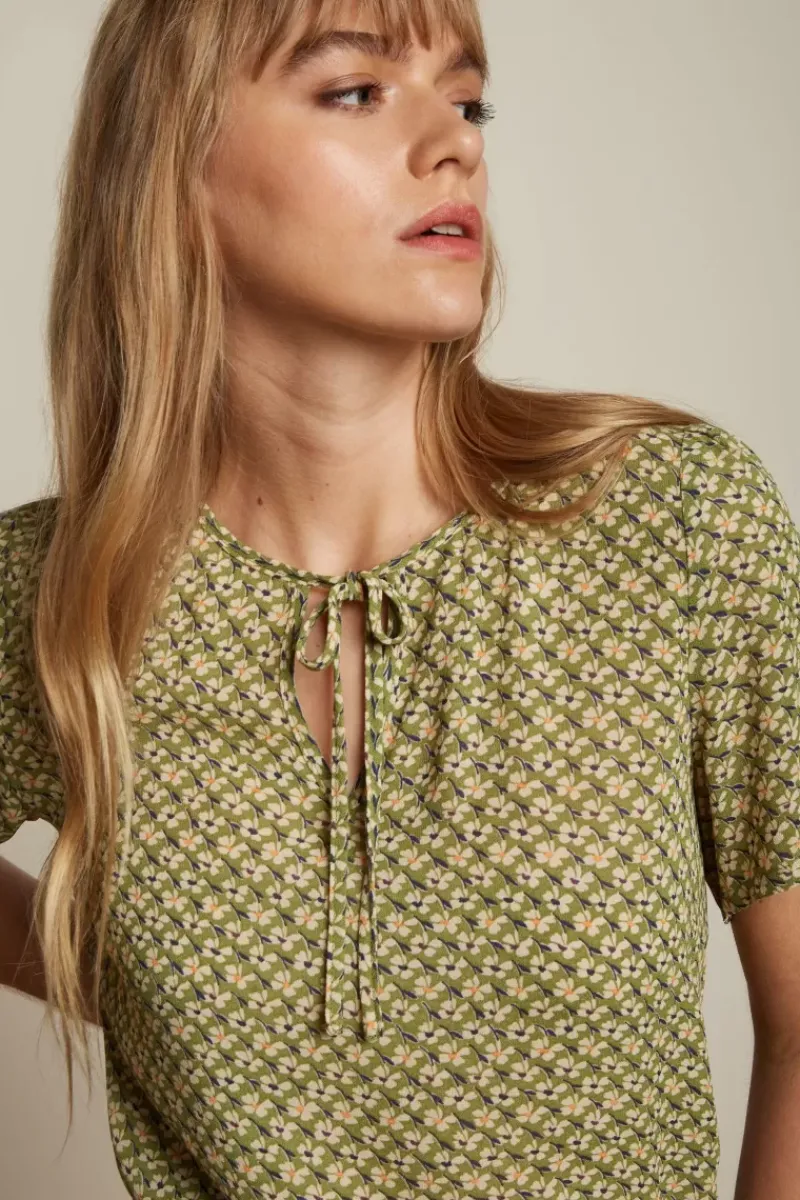 King Louie Blouses<Izzy Top Cobelo Woodbine Green