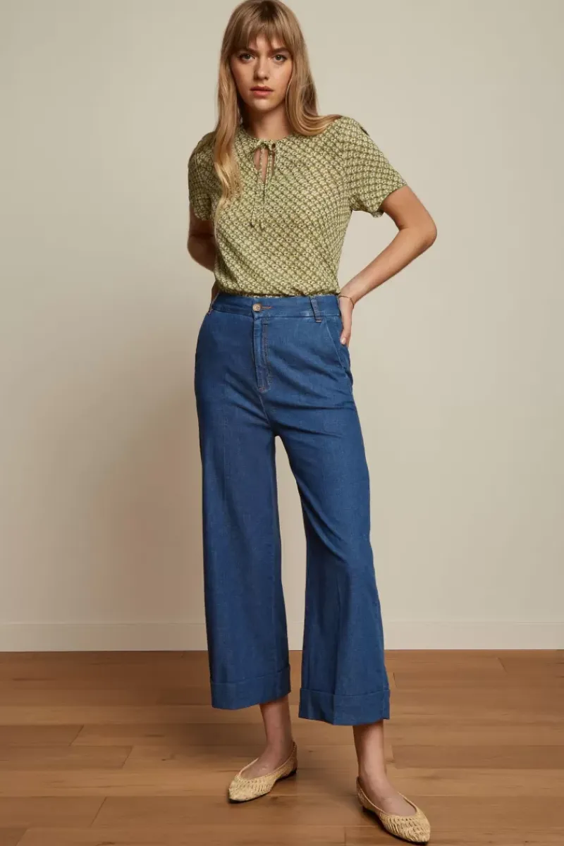 King Louie Blouses<Izzy Top Cobelo Woodbine Green