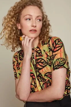King Louie Blouses<Izzy Top Parra Black