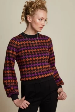 King Louie Truien<Jada Sweater Clover Sparkling Purple