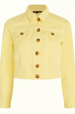 King Louie Jassen & Blazers<Janey Cropped Jacket Garment Dye Lemonade Yellow