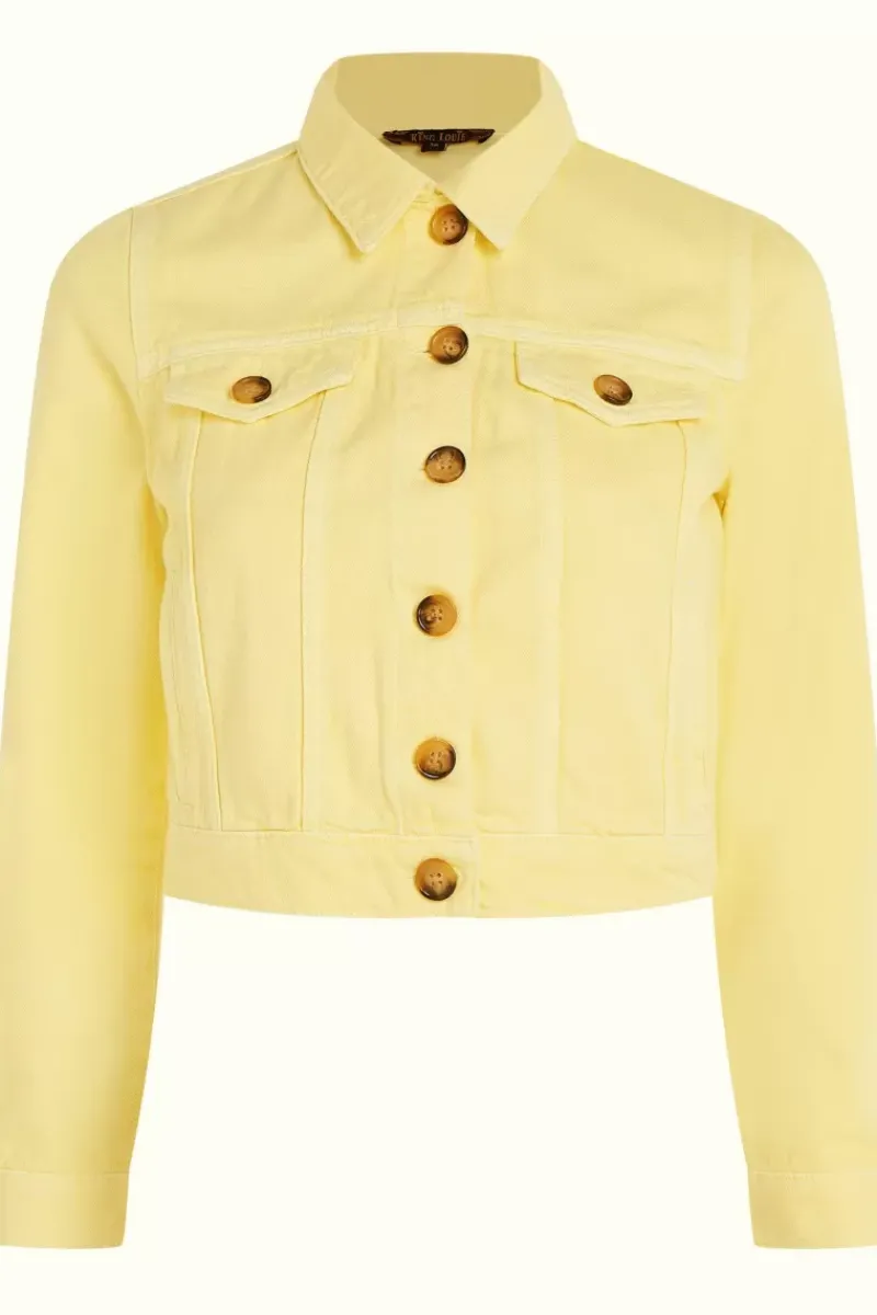 King Louie Jassen & Blazers<Janey Cropped Jacket Garment Dye Lemonade Yellow
