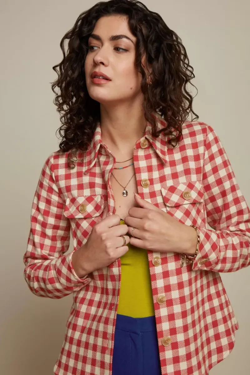 King Louie Jassen & Blazers<Janice Jacket Nimes Check Red