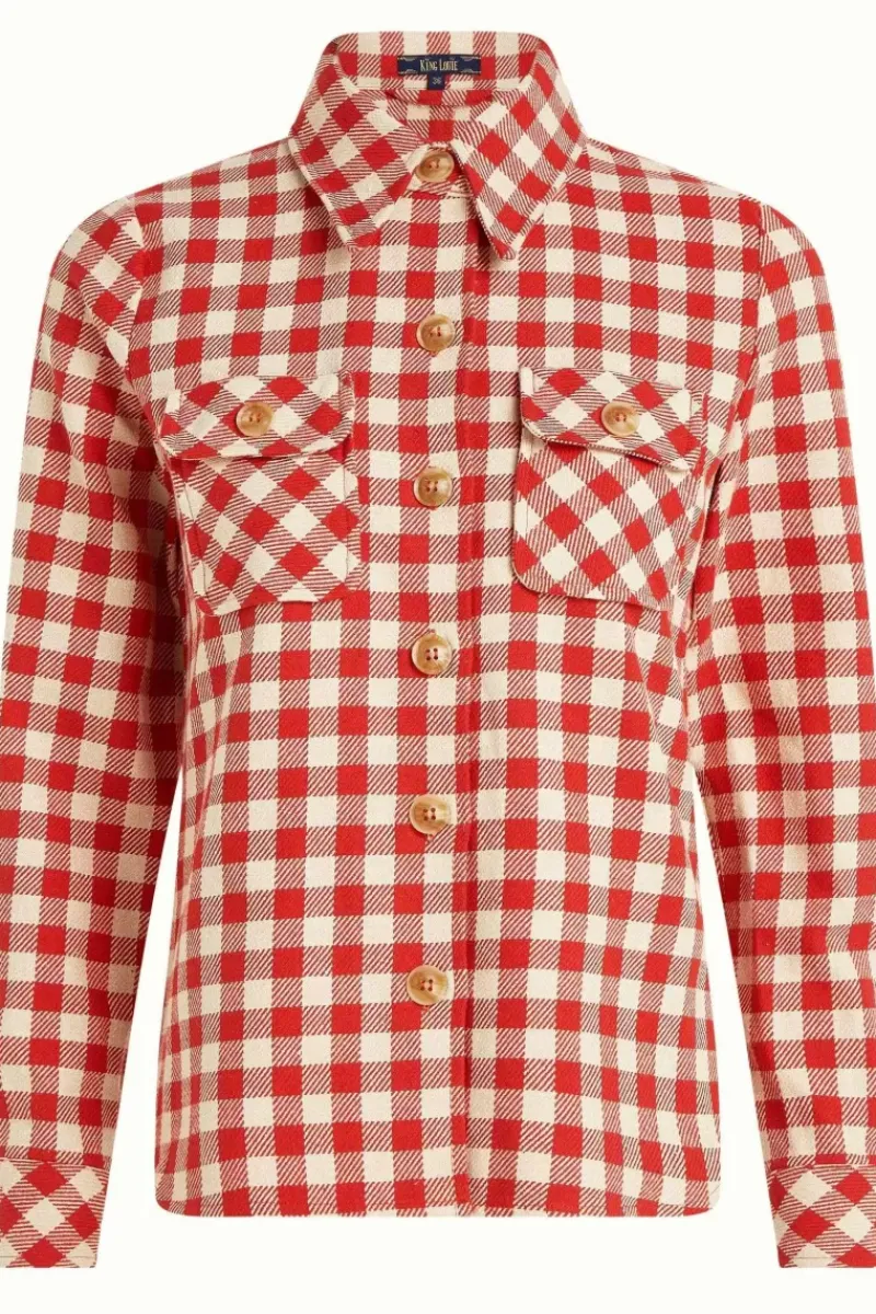 King Louie Jassen & Blazers<Janice Jacket Nimes Check Red