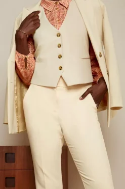 King Louie Broeken<Jenny Pants Simonet Vanilla Cream
