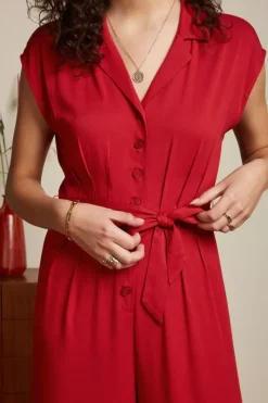 King Louie Jumpsuits<Jimie Jumpsuit Burla Cherry Red