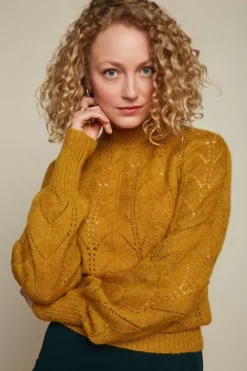 King Louie Truien<Joanie Raglan Top Farfalle Sunset Yellow