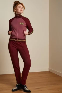 King Louie Broeken<Joni Pants Miami Sweat Beet Red