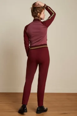 King Louie Broeken<Joni Pants Miami Sweat Beet Red