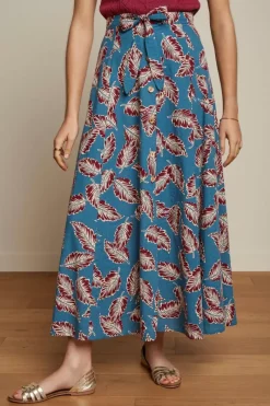 King Louie Rokken<Judy Maxi Skirt Dominica Orient Blue