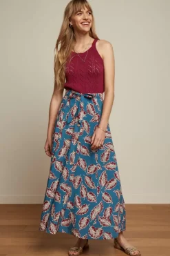 King Louie Rokken<Judy Maxi Skirt Dominica Orient Blue