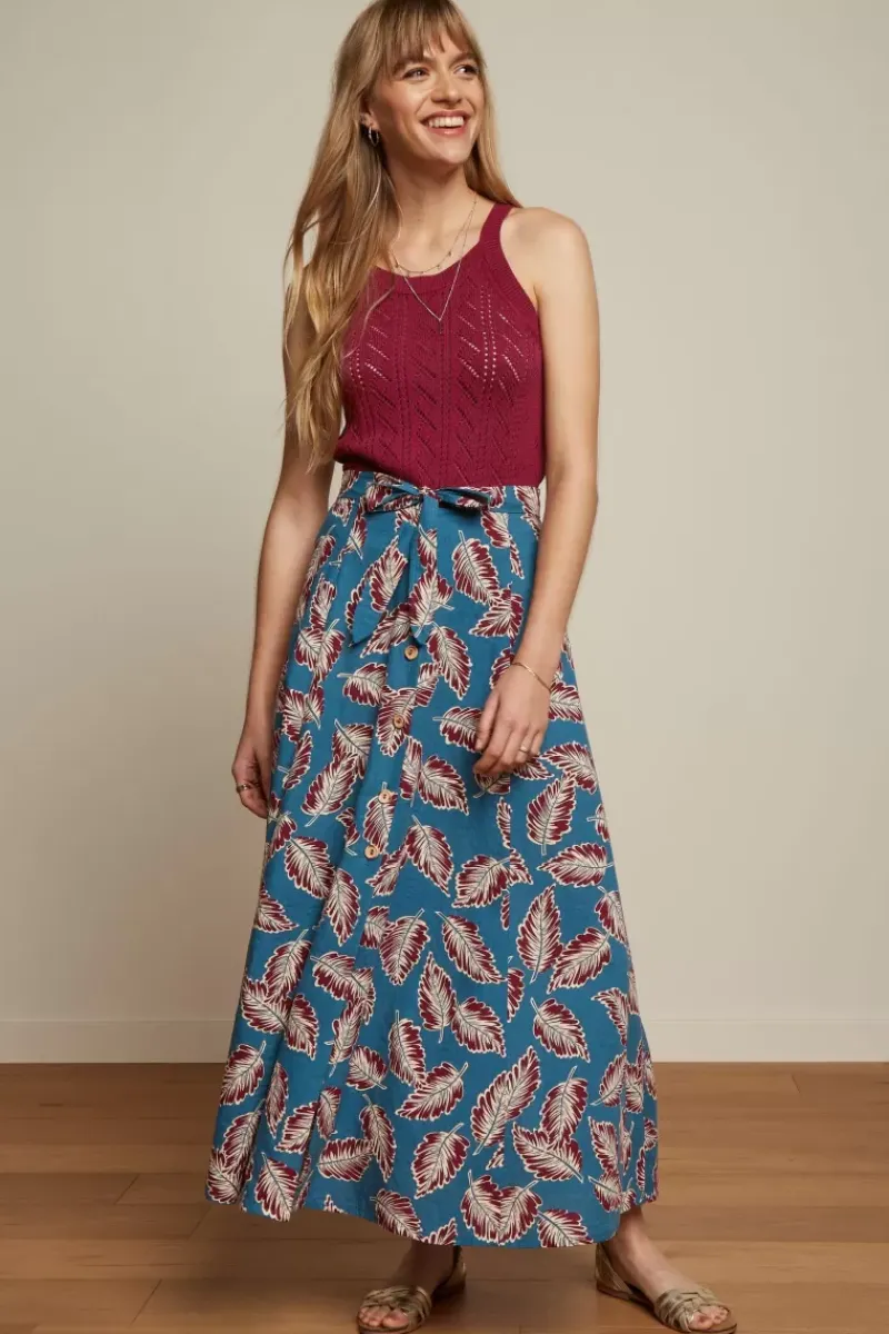 King Louie Rokken<Judy Maxi Skirt Dominica Orient Blue