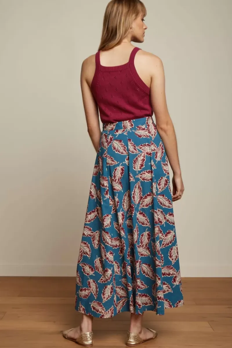 King Louie Rokken<Judy Maxi Skirt Dominica Orient Blue