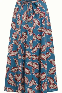 King Louie Rokken<Judy Maxi Skirt Dominica Orient Blue