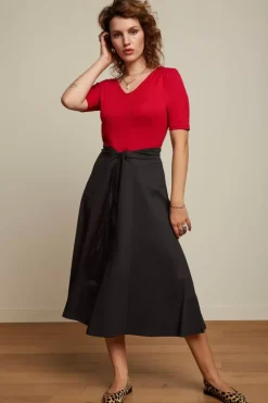 King Louie Rokken<Judy Midi Skirt Ecovero Classic Black
