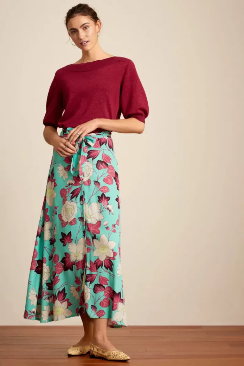 King Louie Rokken<Judy Midi Skirt La Boca Spearmint Green
