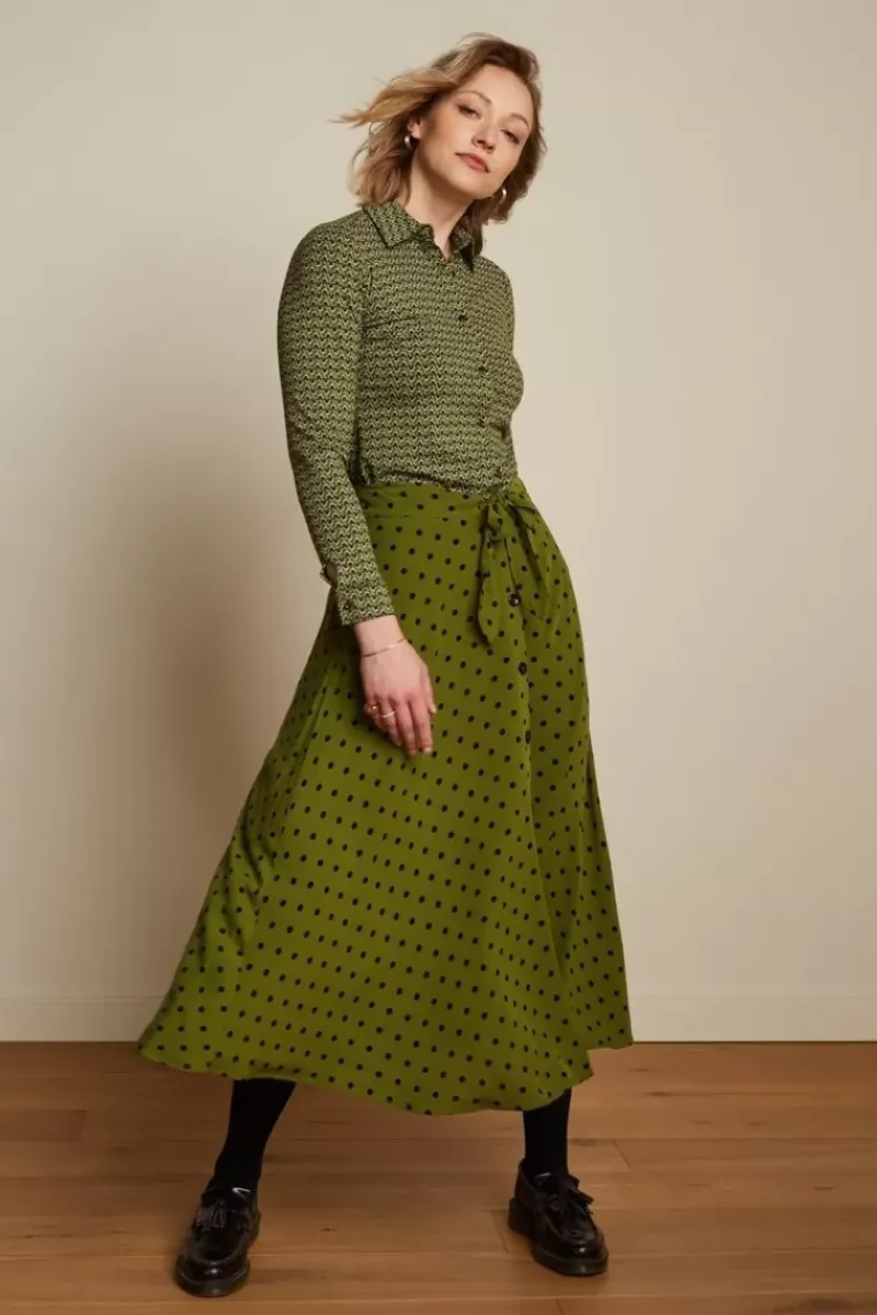 King Louie Rokken<Judy Skirt Pablo Olive Green