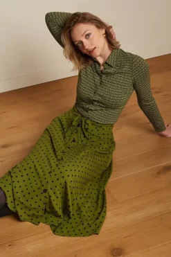 King Louie Rokken<Judy Skirt Pablo Olive Green