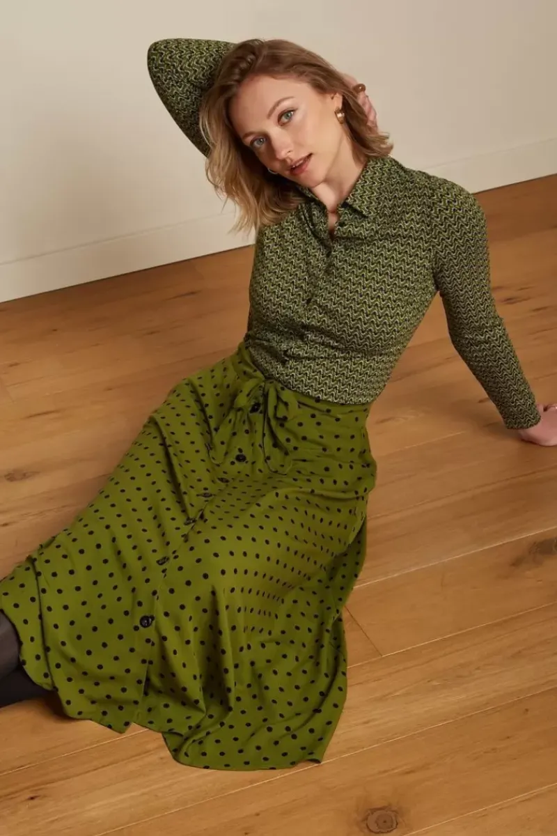 King Louie Rokken<Judy Skirt Pablo Olive Green