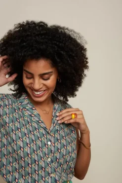 King Louie Blouses<July Blouse Zaidi Jade Green