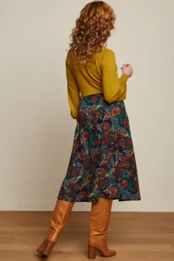 King Louie Rokken<Juno Midi Skirt Clubbin Blue
