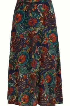 King Louie Rokken<Juno Midi Skirt Clubbin Blue