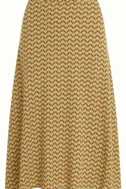King Louie Rokken<Juno Midi Skirt La Sape Spring Yellow