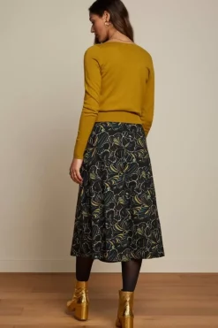 King Louie Rokken<Juno Midi Skirt Leary Black
