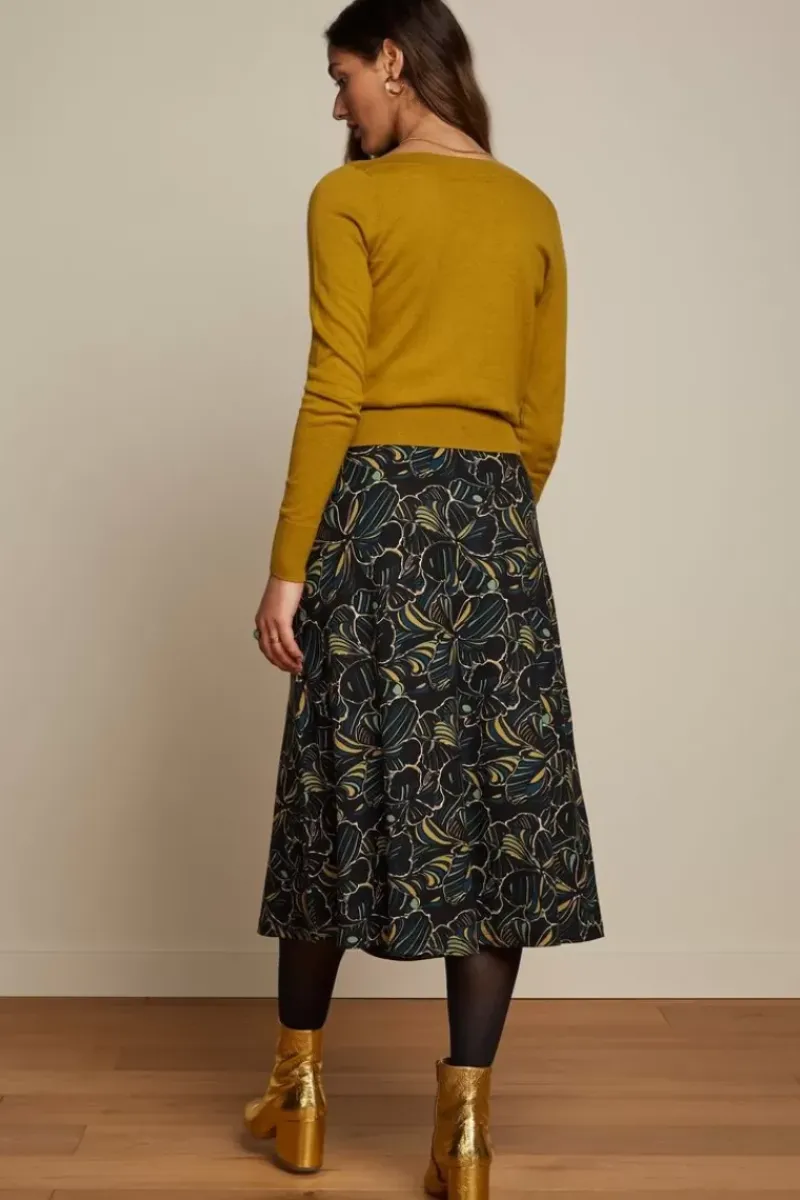 King Louie Rokken<Juno Midi Skirt Leary Black