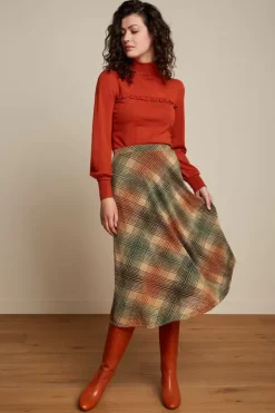 King Louie Rokken<Juno Midi Skirt Motion Marzipan