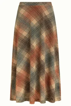 King Louie Rokken<Juno Midi Skirt Motion Marzipan