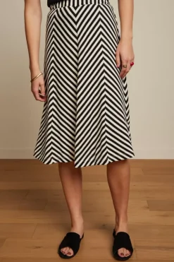 King Louie Rokken<Juno Panel Skirt Chopito Stripe Black