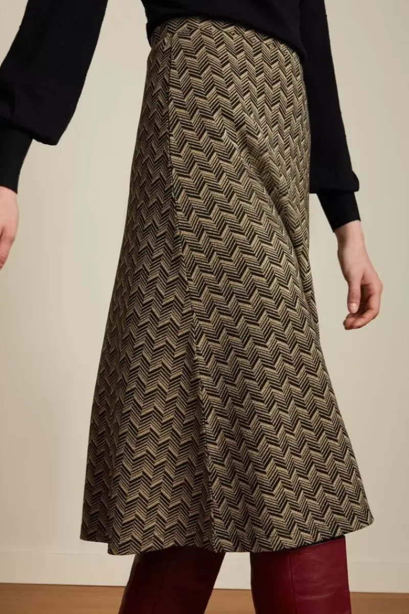 King Louie Rokken<Juno Skirt Facet Black
