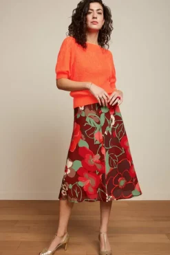 King Louie Rokken<Juno Skirt La Monia Pecan Brown