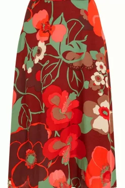 King Louie Rokken<Juno Skirt La Monia Pecan Brown