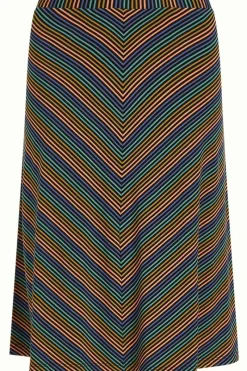 King Louie Rokken<Juno Skirt Mariani Stripe Black