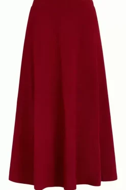 King Louie Rokken<Juno Skirt Milano Crepe Rumba Red