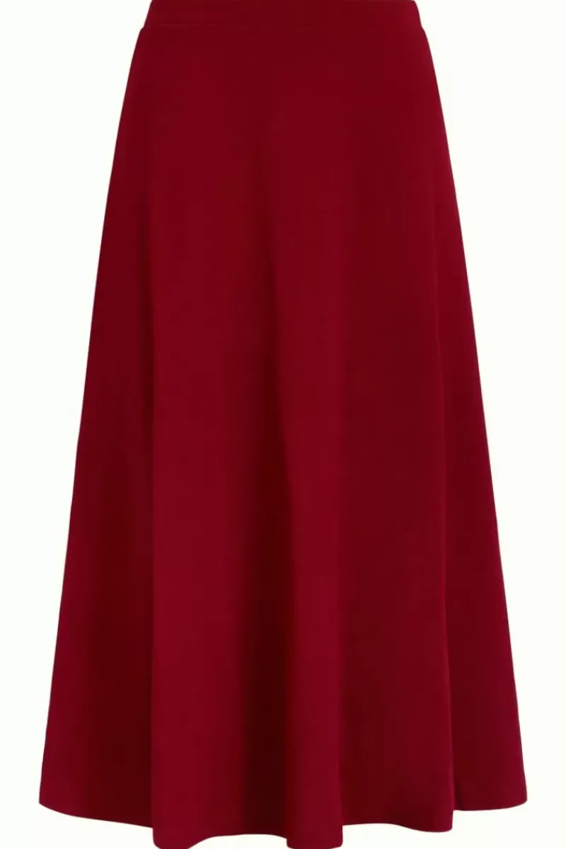King Louie Rokken<Juno Skirt Milano Crepe Rumba Red