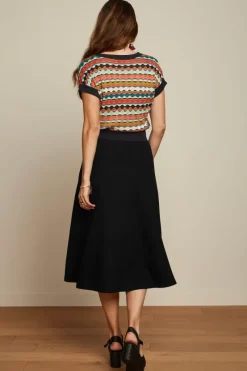 King Louie Rokken<Juno Skirt Milano Crepe Black