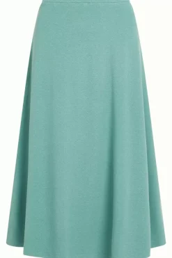 King Louie Rokken<Juno Skirt Milano Crepe Dusty Turquoise