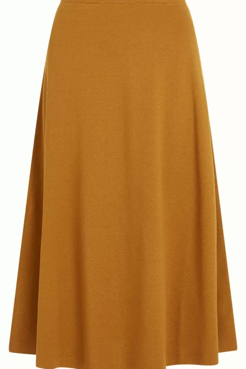 King Louie Rokken<Juno Skirt Milano Crepe Golden Brown